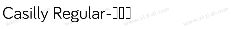 Casilly Regular字体转换